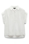 Rag & Bone Robin Embroidered Top White In White