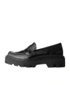 Rag & Bone Round Head Loafer Shoes In Black