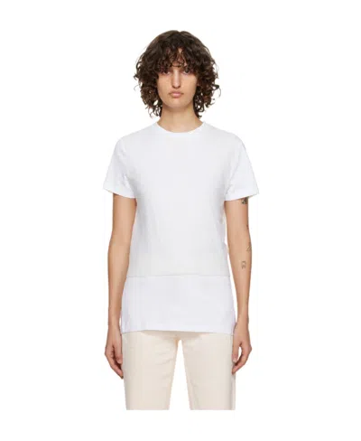 Rag & Bone Round Neck Sweater In White