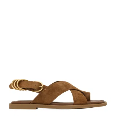 RAG & BONE ROUND TOE FLAT SANDALS
