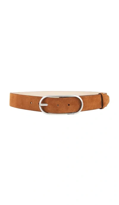 Rag & Bone Rounded Rebound Belt In Brown