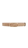 Rag & Bone Rounded Rebound Belt In Camelsd