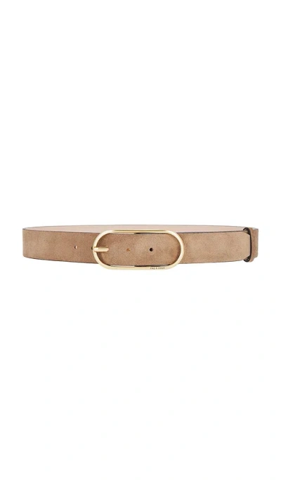 Rag & Bone Rounded Rebound Belt In Camelsd