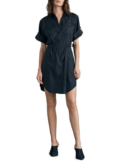Rag & Bone Roxanne Womens Pocket Cotton Shirtdress In Multi
