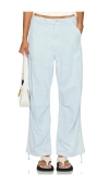 Rag & Bone Savannah High Waist Twill Utility Pants In 라이트 블루