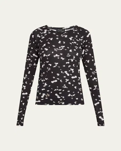 RAG & BONE SHAW PANELED LONG-SLEEVE TOP