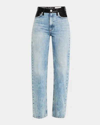 Rag & Bone Shea High-rise Relaxed Straight Combo Jeans In Lefferts