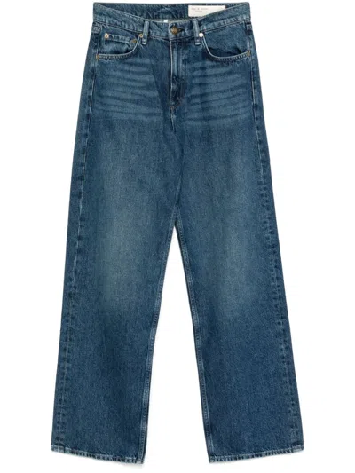 Rag & Bone Shea High-wise Straight-leg Jeans In Blue