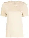Rag & Bone Michal Linen-blend T-shirt In Brown