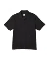 Rag & Bone Short-sleeved Polo Shirt In Black
