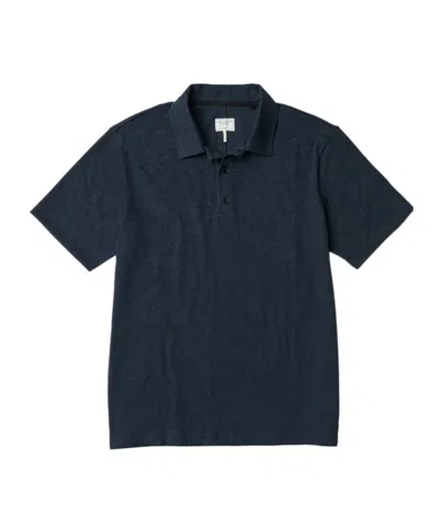 Rag & Bone Short-sleeved Polo Shirt In Black