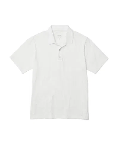 Rag & Bone Short-sleeved Polo Shirt In White