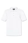 Rag & Bone Short-sleeved Polo Shirt In White