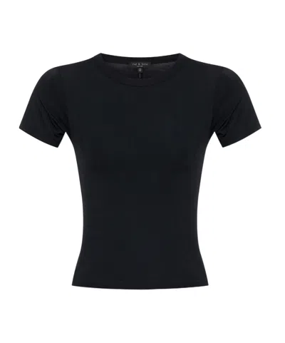 Rag & Bone Short-sleeved T-shirt In Black