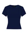 Rag & Bone Classic Flame Slub Cotton T-shirt In Blue