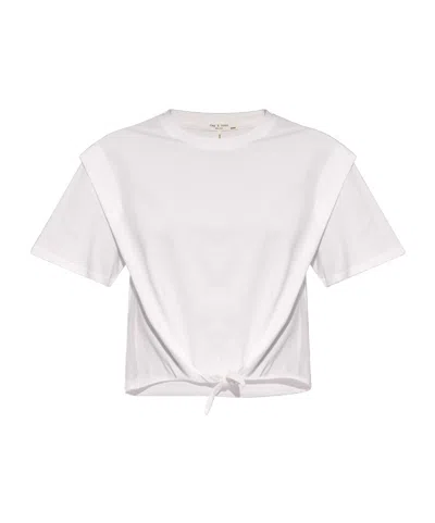Rag & Bone Short-sleeved T-shirt In White