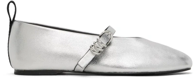 Rag & Bone Silver Spire Mary Jane Ballerina Flats In Slvr