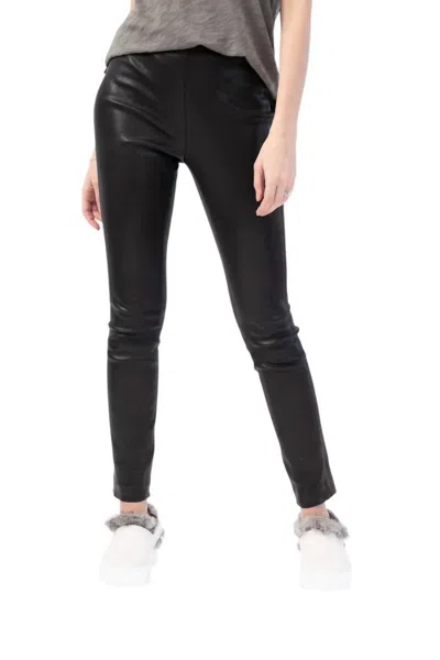 Rag & Bone Simone Stretch-leather Skinny Pants In Black