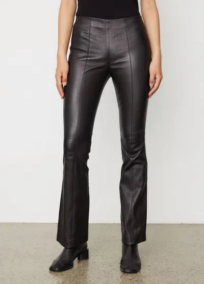 Rag & Bone Simone Leather Flare Pant In Black