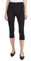 Rag & Bone Simone Ponte Pull-on Capri Pants In Blk