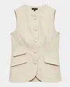 Rag & Bone Slade Crew Linen Vest