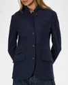 Rag & Bone Slade Japanese Wool Blazer In Navy