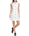 Rag & Bone Slade Linen-blend Coatdress In White