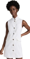Rag & Bone Slade Linen-blend Coatdress In White