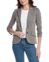 Rag & Bone Slade Plaid Blazer In Blue