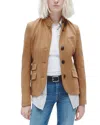 Rag & Bone Slade Brushed Wool-jersey Blazer In Brown