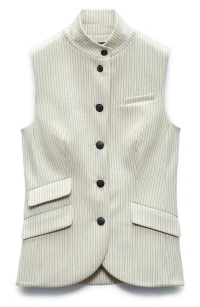 Rag & Bone Slade Button-front Vest In White