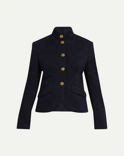 Rag & Bone Slade Textured Blazer In Navy