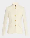 Rag & Bone Slade Textured Knit Blazer In Off White In Offwht