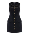 Rag & Bone Mariana Button-front Mini Dress In Black