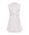 Rag & Bone Louisa Sleeveless Poplin Shirtdress In White