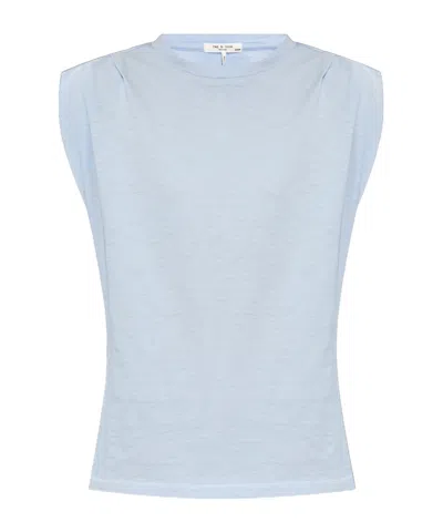 Rag & Bone The Slub Tanktop Aus Pima-baumwoll-jersey In Bleu