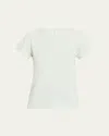 Rag & Bone Slub Crewneck Tee In Greenlily