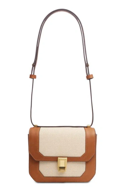 Rag & Bone Small Max Canvas & Leather Crossbody Bag In Natural