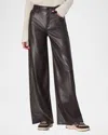 Rag & Bone Sofie Faux-leather Pants In Dkbrw