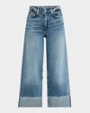 Rag & Bone Sofie High-rise Wide-leg Ankle Cuff Jeans In Atlantic