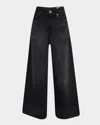 Rag & Bone Sofie High-rise Wide-leg Ankle Cuff Jeans In Blair
