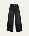 Rag & Bone Sofie High-rise Wide-leg Ankle Cuff Jeans In Blair