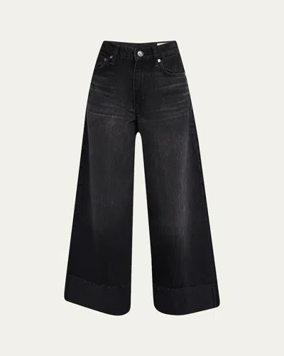 RAG & BONE SOFIE HIGH-RISE WIDE-LEG ANKLE CUFF JEANS