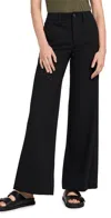 Rag & Bone Irina Pull-on Wide Leg Ponte Pants In Black