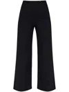 Rag & Bone Sofie Wide-leg Ponte Pants In 黑色