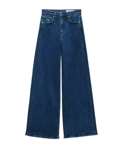 Rag & Bone Sofie Wide-leg Jeans In Blue