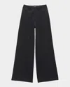 Rag & Bone Sofie Wide-leg Ponte Pants In Black