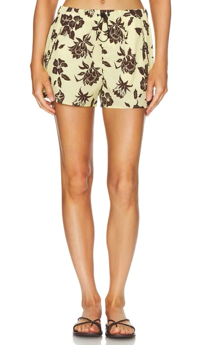 Rag & Bone Solana Short In Yellow Floral