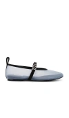 Rag & Bone Spire Mesh Mary Jane Ballerina Flats In 冰蓝色