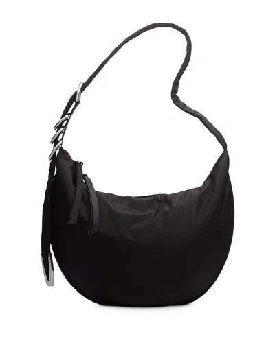 Rag & Bone Spire Straw Hobo Bag In Black